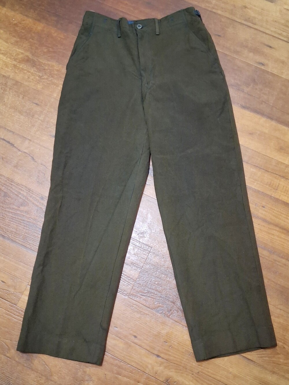Mens Vintage 1961 Military Wool Trousers